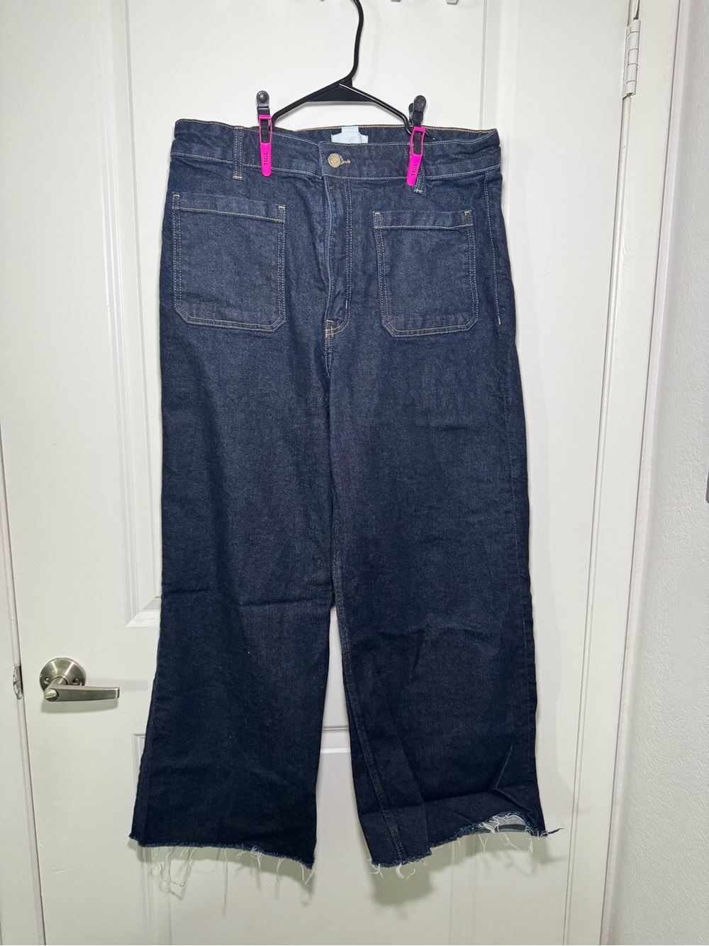 H&M Dark Blue Wide-Leg Women's Jeans